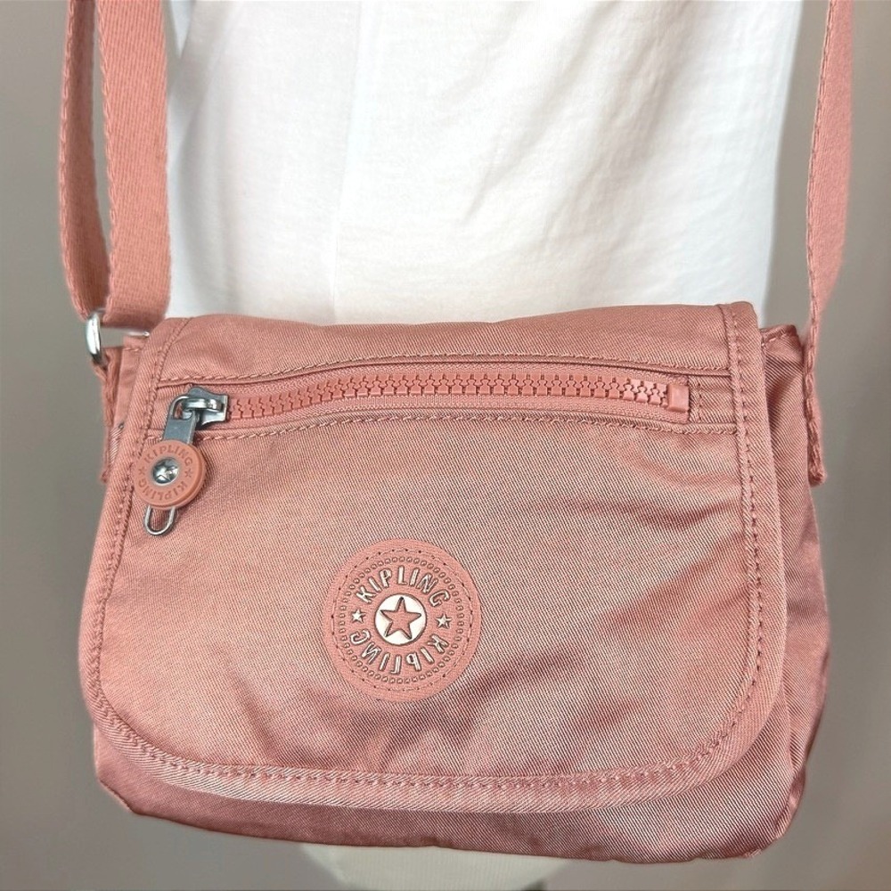 KIPLING Rose Shimmer Sabian Mini Crossbody NWOT Festival Bag Authentic 8x5x3